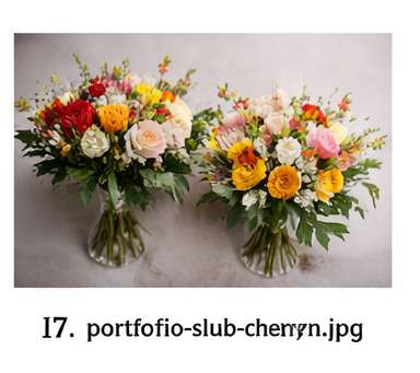 Ślubna dekoracja w kolorze czerwieni