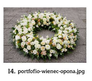 Wieniec pogrzebowy – opona